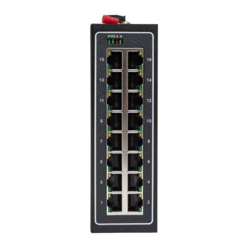 Коммутатор неуправляемый промышленный U-16T 16 портов 10/100Base-T(X) RJ45 монтаж на DIN-рейку TSX E