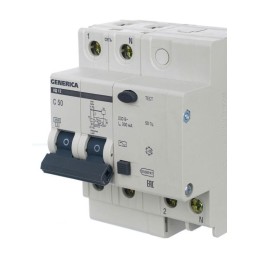 Выключатель автоматический дифференциального тока 2п 50А 300мА АД12 GENERICA MAD15-2-050-C-300