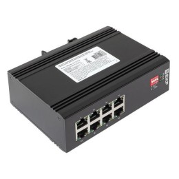 Коммутатор неуправляемый промышленный U-8GTP 8 портов 10/100/1000Base-T(X) RJ45 c PoE монтаж на DIN-