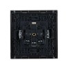 Розетка СП FORTE&PIANO FP515 16А с заземл. защ. шторки винт. крепл. сталь IEK FP-R14-16-K46