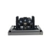 Розетка СП FORTE&PIANO FP515 16А с заземл. защ. шторки винт. крепл. сталь IEK FP-R14-16-K46