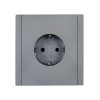 Розетка СП FORTE&PIANO FP515 16А с заземл. защ. шторки винт. крепл. сталь IEK FP-R14-16-K46
