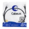 Патч-корд U/UTP кат.5E PC-UTP-RJ45-Cat.5e-1m-BK 2xRJ45/8p8c неэкранир. PVC 1м черн. Cabeus 7676c
