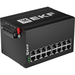 Коммутатор управляемый промышленный уровня L2 ML2-16GTP 16 портов 10/100/1000Base-T(X) RJ45 c PoE мо