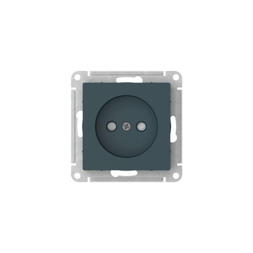 Розетка AtlasDesign 16А без заземл. защ. шторки быстрозажим. клем. механизм изумруд SE ATN000849S