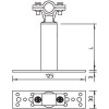 Держатель молниеприемн. мачт L500мм Rd16 изол. ISO-A-500 OBO 5408806