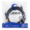 Патч-корд U/UTP кат.5E PC-UTP-RJ45-Cat.5e-5m-BK 2xRJ45/8p8c неэкранир. PVC 5м черн. Cabeus 7691c