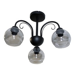 Светильник "Берта" 131 (плафон 06333) НСБ 01-3х60-158 Е27 ИУ черн. муар Элетех 1005404644