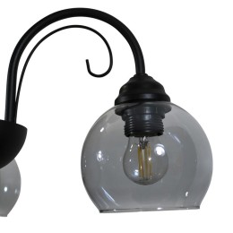 Светильник "Берта" 131 (плафон 06333) НСБ 01-3х60-158 Е27 ИУ черн. муар Элетех 1005404644