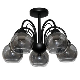 Светильник "Берта" 151 (плафон 06333) НСБ 01-5х60-132 Е27 ИУ черн. муар Элетех 1005404645