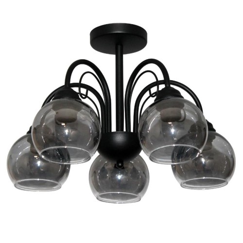 Светильник "Берта" 151 (плафон 06333) НСБ 01-5х60-132 Е27 ИУ черн. муар Элетех 1005404645