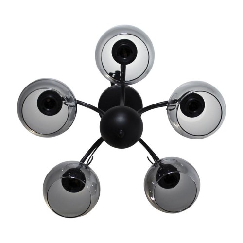 Светильник "Берта" 151 (плафон 06333) НСБ 01-5х60-132 Е27 ИУ черн. муар Элетех 1005404645