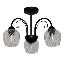 Светильник "Берта" 131 (плафон 8270) НСБ 01-3х60-158 Е27 ИУ черн. муар Элетех 1005404646