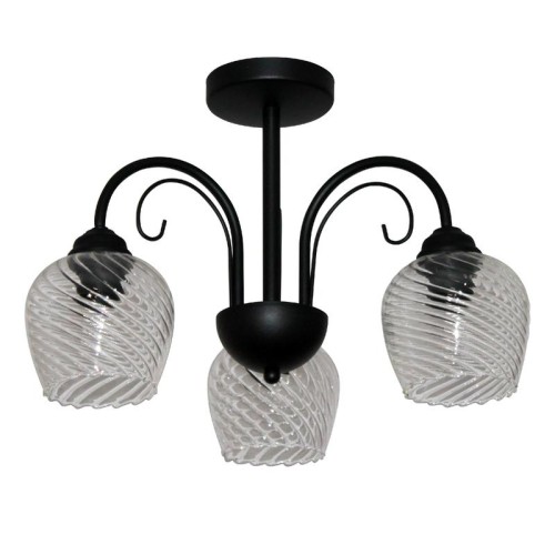 Светильник "Берта" 131 (плафон 8270) НСБ 01-3х60-158 Е27 ИУ черн. муар Элетех 1005404646