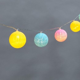 Гирлянда светодиодная "Карамельки" 1.5м 10LED прозрачный ПВХ питание USB тепл. бел. Neon-Night 304-0