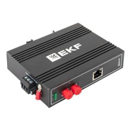 Медиаконвертер 10/100/1000Base-TX в 1000Base-X разъем FC двойн. одномодовое оптоволокно 1310нм TSX E