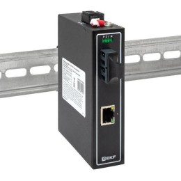 Медиаконвертер 10/100/1000Base-TX в 1000Base-X разъем SC двойн. одномодовое оптоволокно 1310нм TSX E