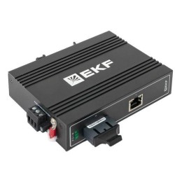 Медиаконвертер 10/100/1000Base-TX в 1000Base-X разъем SC двойн. одномодовое оптоволокно 1310нм TSX E