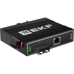 Медиаконвертер 10/100/1000Base-TX в 1000Base-X разъем SC двойн. одномодовое оптоволокно 1550нм TSX E