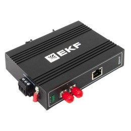 Медиаконвертер 10/100/1000Base-TX в 1000Base-X разъем ST двойн. одномодовое оптоволокно 1310нм TSX E