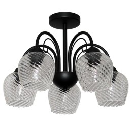 Светильник "Берта" 151 (плафон 8270) НСБ 01-5х60-132 Е27 ИУ черн. муар Элетех 1005404647