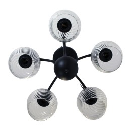 Светильник "Берта" 151 (плафон 8270) НСБ 01-5х60-132 Е27 ИУ черн. муар Элетех 1005404647