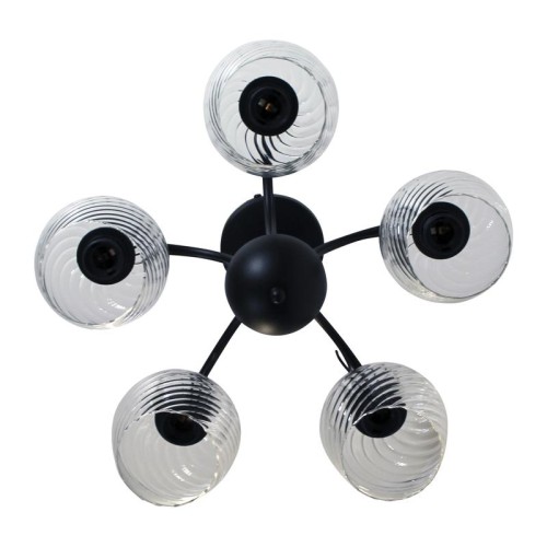 Светильник "Берта" 151 (плафон 8270) НСБ 01-5х60-132 Е27 ИУ черн. муар Элетех 1005404647