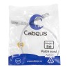 Патч-корд F/UTP кат.5E PC-FTP-RJ45-Cat.5e-0.5m 2xRJ45/8p8c экранир. PVC 0.5м сер. Cabeus 7261c