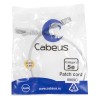 Патч-корд F/UTP кат.5E PC-FTP-RJ45-Cat.5e-0.5m-LSZH 2xRJ45/8p8c экранир. LSZH 0.5м сер. Cabeus 8869c