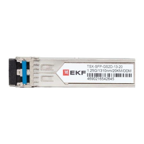 Модуль SFP 1.25Гб двойн. одномодовое оптоволокно 1310нм дальность 20км TSX EKF TSX-SFP-GS2D-13-20