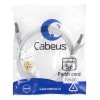 Патч-корд F/UTP кат.5E PC-FTP-RJ45-Cat.5e-1m 2xRJ45/8p8c экранир. PVC 1м сер. Cabeus 7262c