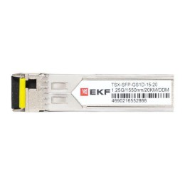 Модуль SFP 1.25Гб одинарное одномодовое оптоволокно 1550нм дальность 20км TSX EKF TSX-SFP-GS1D-15-20