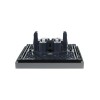 Розетка 2-м СП FORTE&PIANO FP526 10А без заземл. без защ. шторок безвинт. крепл. сталь IEK FP-R20-10