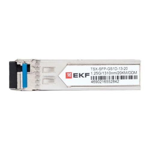 Модуль SFP 1.25Гб одинарное одномодовое оптоволокно передача 1310нм дальность 20км TSX EKF TSX-SFP-G