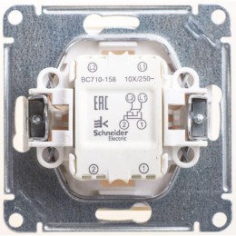 Переключатель перекрестный 1-кл. СП W59 10А IP20 10AX механизм сл. кость SE VS710-158-2-86