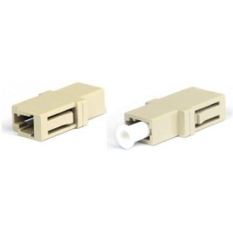 Адаптер проходной оптич. FA-P00Z-LC/LC-N/WH-BG LC/PC-LC/PC MM simplex корпус пласт. беж. (бел. колпа