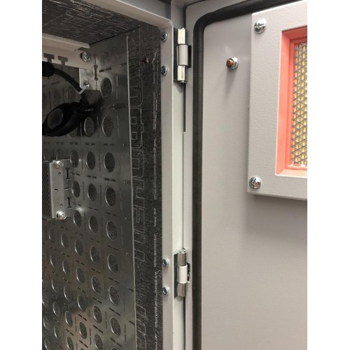 Шкаф уличный всепогодный настенный укомплект. Т1-IP54 ШТВ-НН-12.6.5-4ААА-Т1 12U 600х500мм нерж. стал