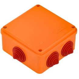 Коробка распаячная огнестойкая ПС 100х100х50 4P 4кв.мм IP55 6 вводов IEK UKF30-100-100-050-4-4-09