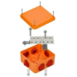 Коробка распаячная огнестойкая ПС 100х100х50 6P 4кв.мм IP55 6 вводов IEK UKF30-100-100-050-6-4-09