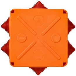 Коробка распаячная огнестойкая ПС 100х100х50 6P 4кв.мм IP55 6 вводов IEK UKF30-100-100-050-6-4-09