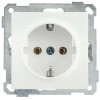 Розетка 1-м СП Bolero РС11-1-0-Б 16А IP20 с заземл. механизм бел. IEK ERB11-K01-16-1