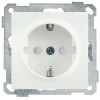 Розетка 1-м СП Bolero РС14-1-0-Б 16А IP20 с заземл. защ. шторки механизм бел. IEK ERB14-K01-16-1