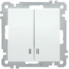 Выключатель 2-кл. СП Bolero ВС10-2-1-Б 10А IP20 с индикацией механизм бел. IEK EVB21-K01-10-1