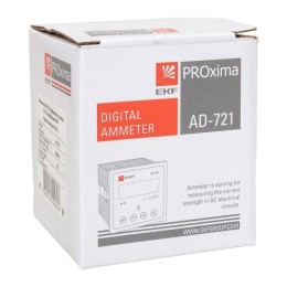 Амперметр цифровой AD-721 1ф на панель 72х72 EKF ad-721