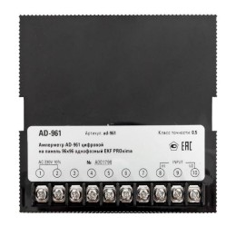 Амперметр цифровой AD-961 1ф на панель 96х96 EKF ad-961