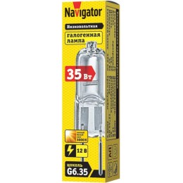 Лампа галогенная 94 211 JC 35Вт clear G6.35 12В 2000h Navigator 94211