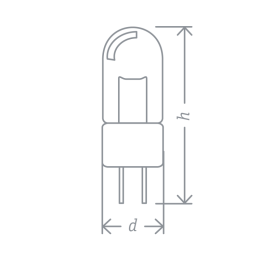 Лампа галогенная 94 212 JC 50Вт clear G6.35 12В 2000h Navigator 94212