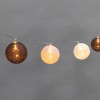 Гирлянда светодиодная "Тайские фонарики "Вельвет" 3.5м 20 LED прозрачный ПВХ питание USB тепл. бел.