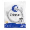 Патч-корд U/UTP кат.6 PC-UTP-RJ45-Cat.6-1m 2xRJ45/8p8c неэкранир. PVC 1м сер. Cabeus 7267c