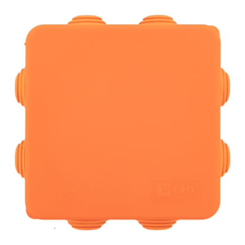 Коробка огнестойкая E45 85х85х40мм IP55 с клеммниками 6 полюсов 0.5-10кв.мм HF EKF plc-kmfr-85-610